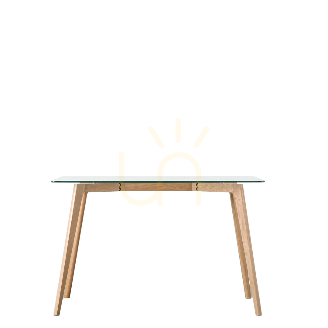 Verifica Masă de dining Gallery Direct Blair stejar natural sticlă transparentă 120x80 cm Masă de dining Gallery Direct Blair stejar natural sticlă transparentă 120x80 cm