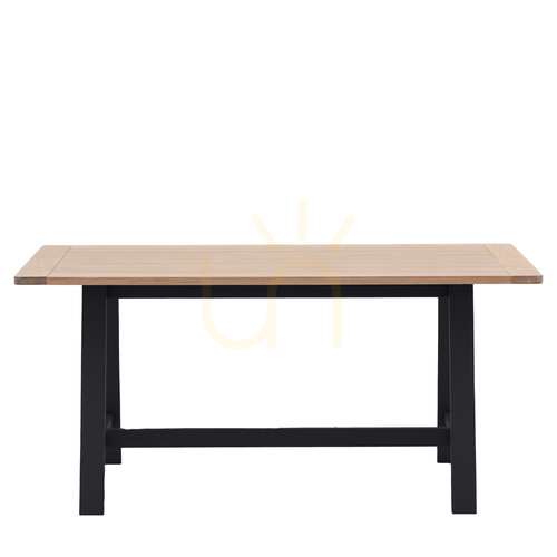 Verifica Masă dining Gallery Direct Eton Trestle Meteor stejar 160x80 cm 5059413871436