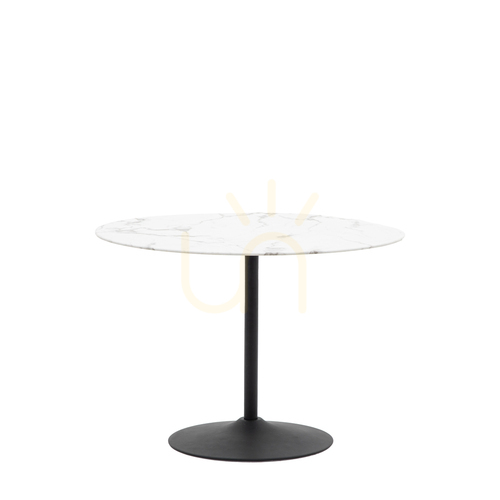 Verifica Masă de luat masa Gallery Direct Fielding alb/negru efect marmură 110 cm 5059413801150