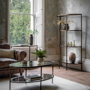 Vitrină Gallery Direct Hudson bronz vintage metal și sticlă 100x35x175 cm 5059413895098 small 2