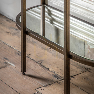 Vitrină Gallery Direct Hudson bronz vintage metal și sticlă 100x35x175 cm 5059413895098 small 4