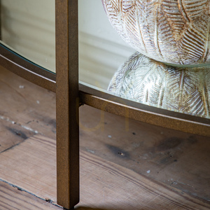 Raft multimedia Gallery Direct Hudson bronz metal sticlă 120x45 cm 5059413895074 small 3