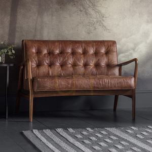 Canapea 2 locuri Gallery Direct Humber piele maro vintage 118 cm 5055999244664 1 Canapea 2 locuri Gallery Direct Humber piele maro vintage 118 cm 5055999244664 small 1