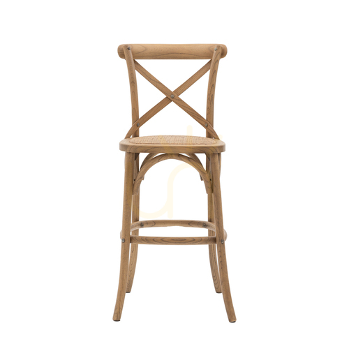 Verifica Set 2 scaune bar Gallery Direct stejar rattan bistro francez 66 cm 5059413872693