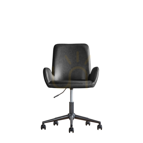 Verifica Fotoliu birou pivotant Gallery Direct Faraday charcoal piele ecologică 5059413396076
