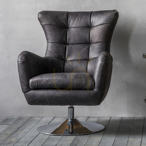 Fotoliu pivotant Gallery Direct Bristol piele Antique Ebony 70x81x95 cm 1 Fotoliu pivotant Gallery Direct Bristol piele Antique Ebony 70x81x95 cm small 1