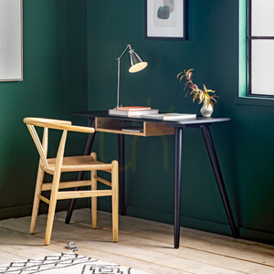 Birou Gallery Direct Maddox cu raft negru stejar 110x50x75 cm 5059413686610 small 1