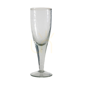 Flaut șampanie din sticlă ciocănită clar Gallery Direct Orkin set 4 5059413393341 small 0