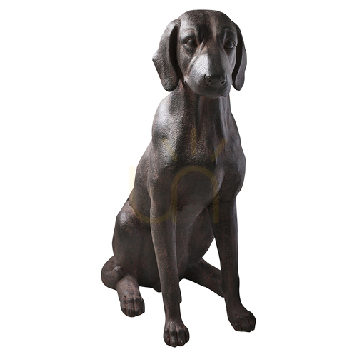 Verifica Figurină decorativă câine Gallery Direct Digby, rășină bronz antichizat, 65 × 33 × 73,5 cm