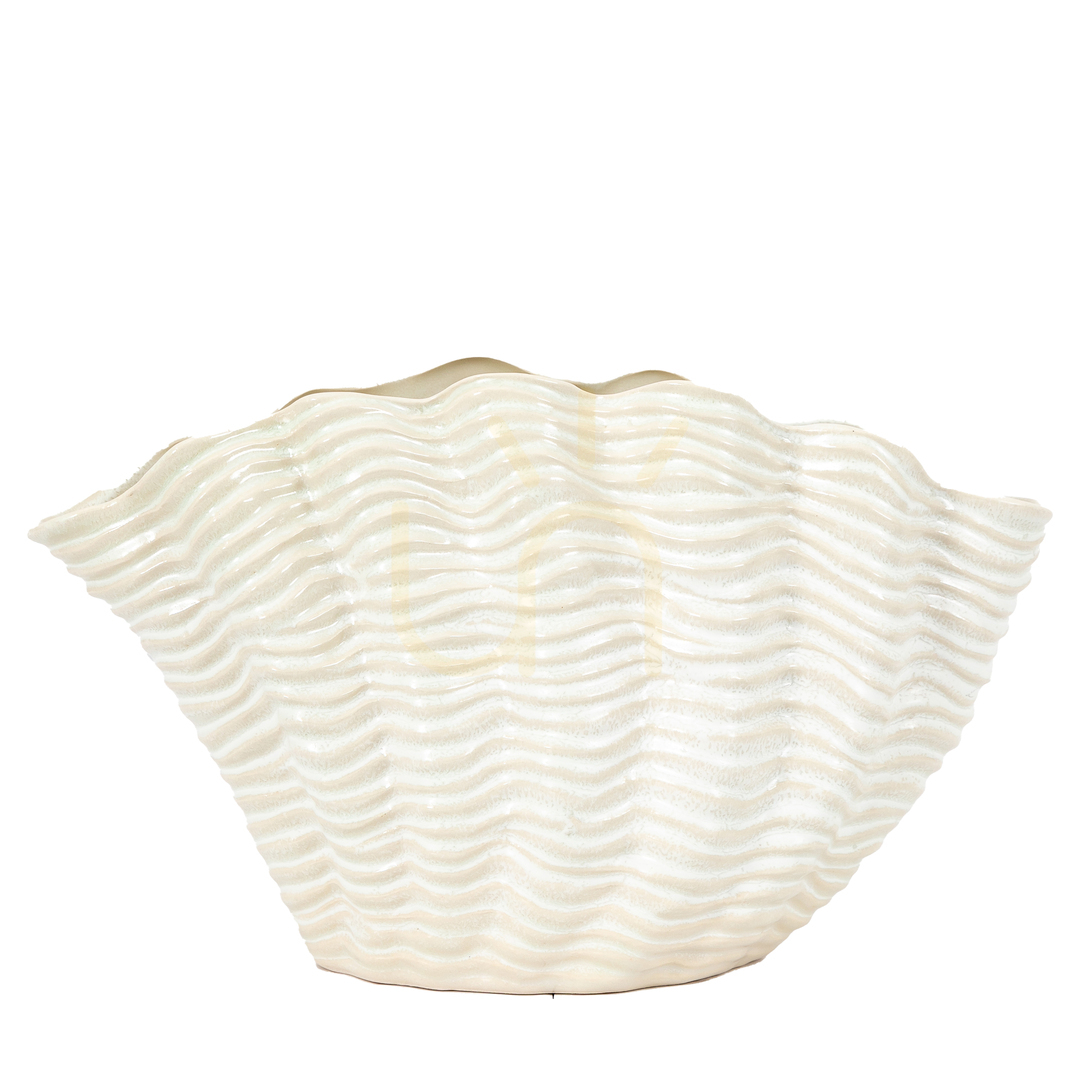 Verifica Vază scoică mare Gallery Direct albă din gresie 370x165x225 mm 5059413868993 Vază scoică mare Gallery Direct albă din gresie 370x165x225 mm 5059413868993