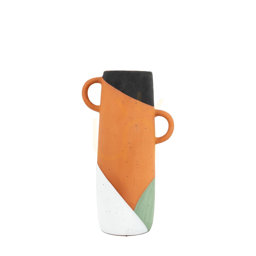 Verifica Vază decorativă Gallery Direct Fargo medie teracotă multicoloră 150x102x262 mm Vază decorativă Gallery Direct Fargo medie teracotă multicoloră 150x102x262 mm