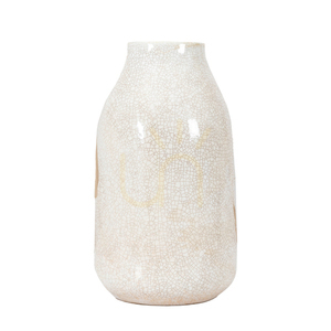Vază decorativă Gallery Direct Goya mare din gresie alb maro 19x19x33 cm 3 Vază decorativă Gallery Direct Goya mare din gresie alb maro 19x19x33 cm small 3