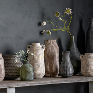 Vază decorativă Gallery Direct Sgraffito neagră ceramică 20x20 cm 5059413871016 small 2