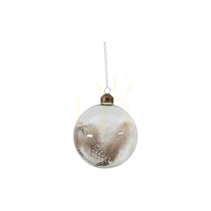 Glob decorativ cu pene albe/naturale set 3 Gallery Direct 5059413755712 small 0