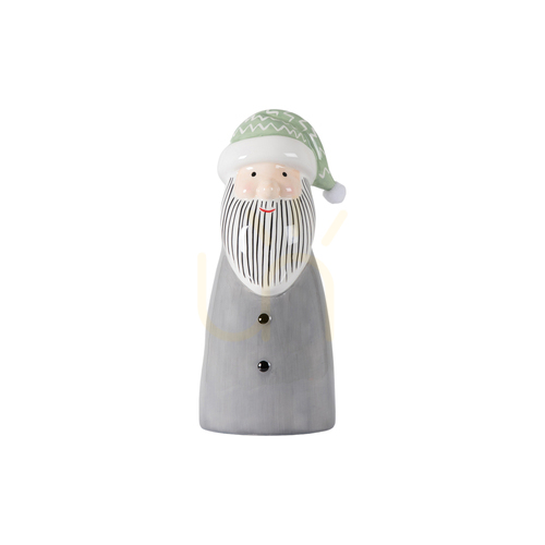 Verifica Figurină de Crăciun Moș Crăciun Santa Decor Large Gallery Direct, dolomit gri, 23 cm 5059413755590