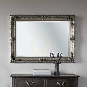 Oglindă dreptunghiulară Gallery Direct Abbey Silver baroc argintie 109,5x79 cm small 2
