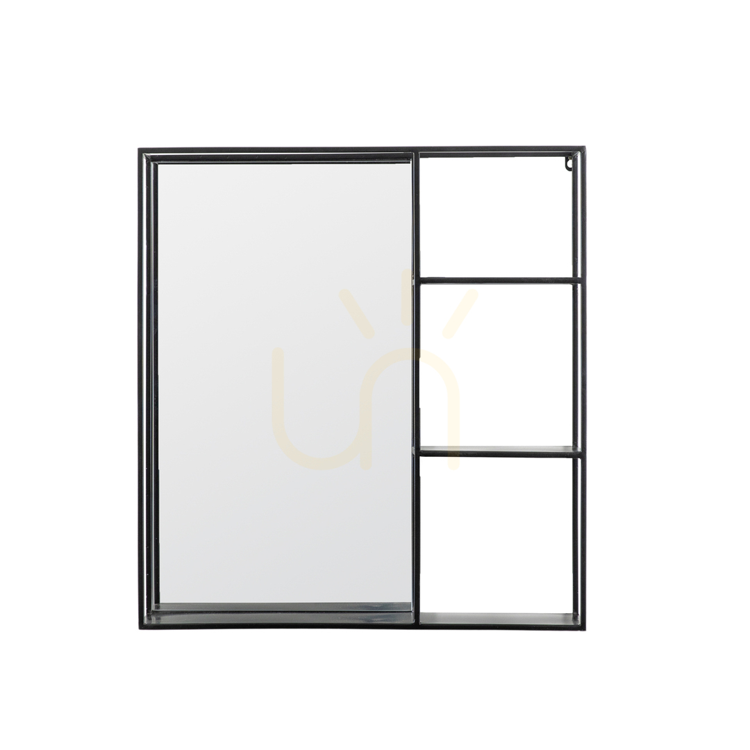 Verifica Oglindă cu raft Gallery Direct Bassan negru 60x65 cm 5059413703560 Oglindă cu raft Gallery Direct Bassan negru 60x65 cm 5059413703560
