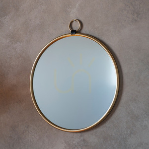 Oglindă rotundă Gallery Direct Bayswater aurie metal 61x70 cm 5056315932241 small 1