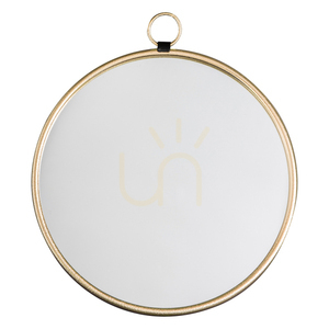 Oglindă rotundă Gallery Direct Bayswater aurie metal 61x70 cm 5056315932241 small 0