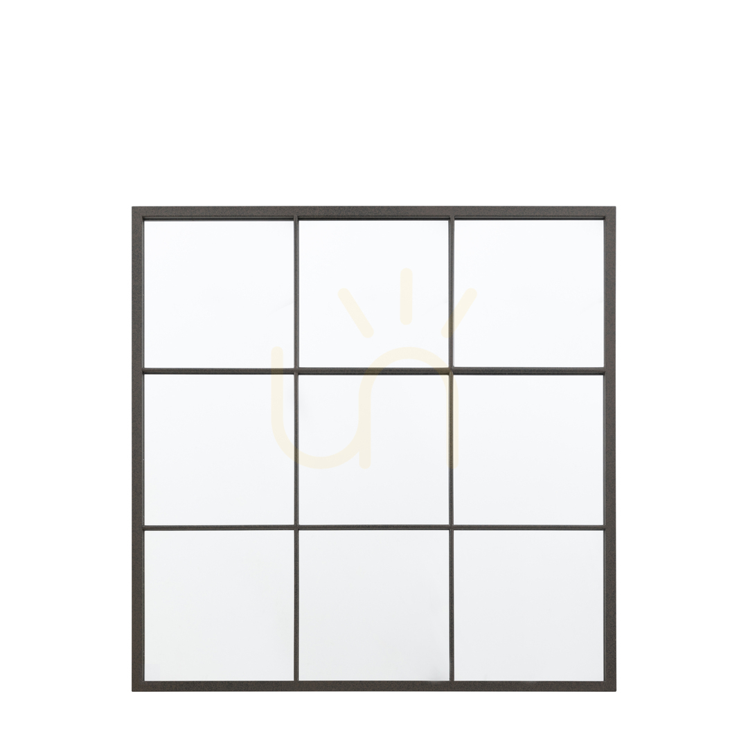 Verifica Oglindă perete Gallery Direct Chafford negru stil geam metal 90x90 cm 5059413960567 Oglindă perete Gallery Direct Chafford negru stil geam metal 90x90 cm 5059413960567