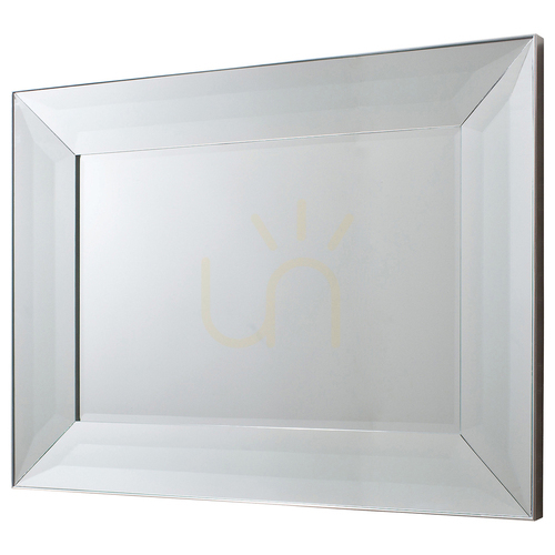 Verifica Oglindă de perete Gallery Direct Ferrara argintie, fațetată 122 × 91,5 cm 5055299400494