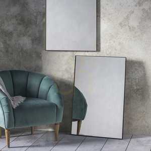 Oglindă Gallery Direct Hurston neagră cu ramă metalică 60x90 cm 5055999244886 small 3