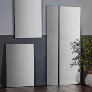 Oglindă Gallery Direct Hurston neagră cu ramă metalică 60x90 cm 5055999244886 small 5