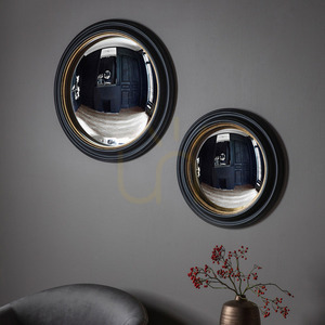 Oglindă convexă Gallery Direct Rockbourne negru auriu 63x63 cm small 2