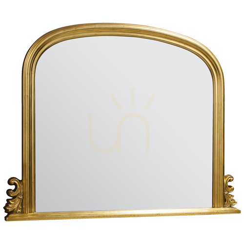 Verifica Oglindă de șemineu arcuită Gallery Direct Thornby Gold, aurie, 118 × 94 cm