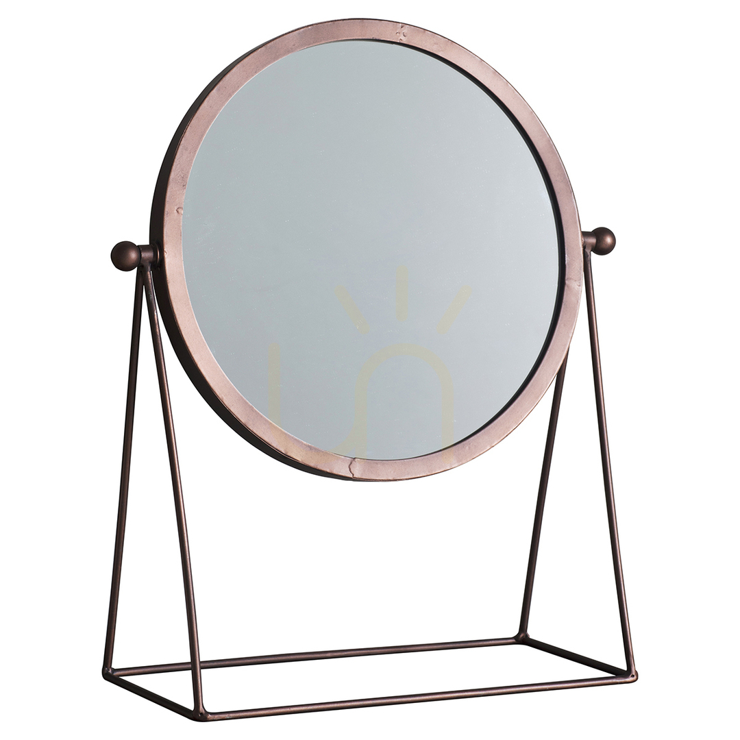 Verifica Oglindă de masă Gallery Direct Webber cupru reglabilă 44,5 x 36 cm 5055999226004 Oglindă de masă Gallery Direct Webber cupru reglabilă 44,5 x 36 cm 5055999226004