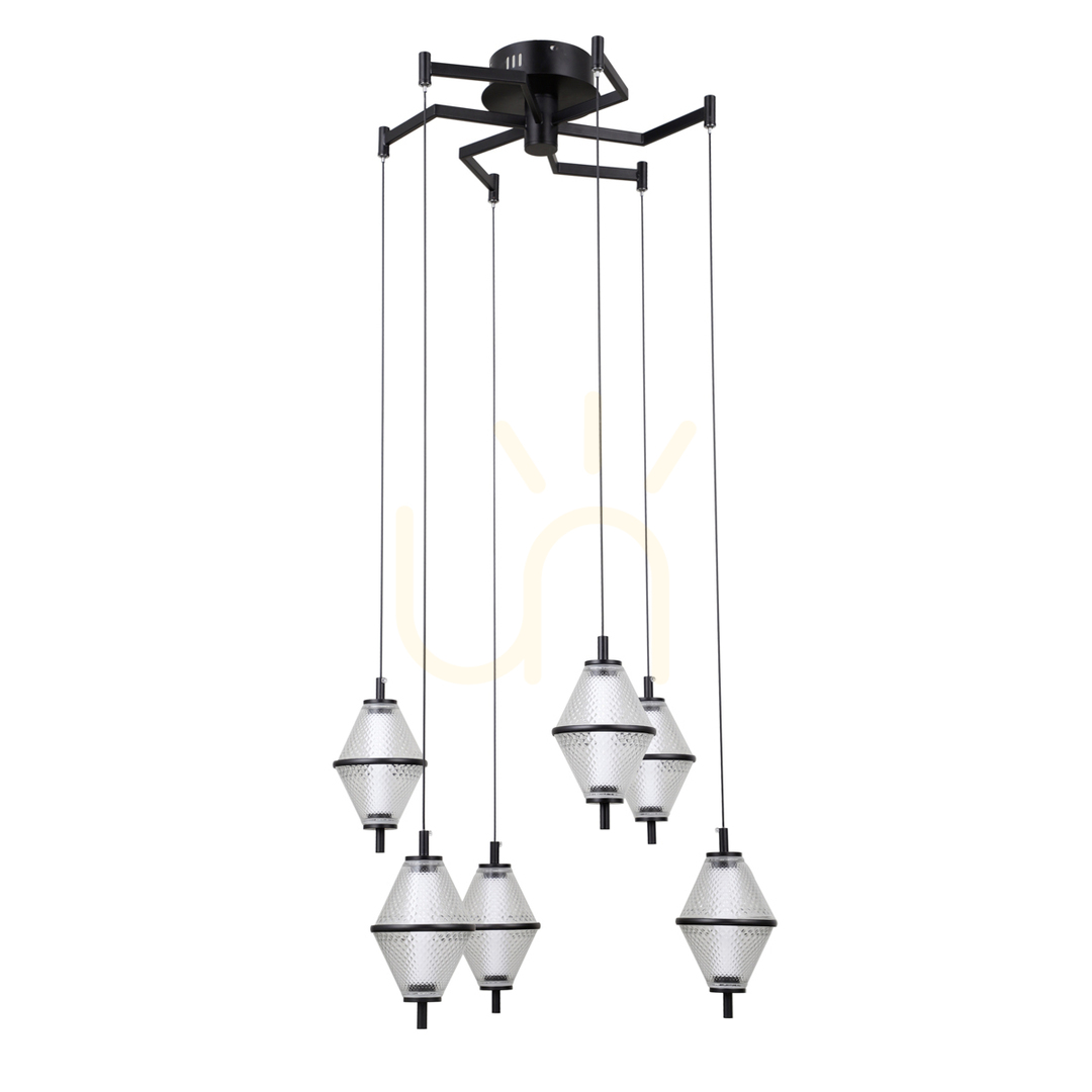 Verifica Pendul Italux Black Fuente LED 6x30W Negru 58 cm PND-34395-6-BK Pendul Italux Black Fuente LED 6x30W Negru 58 cm PND-34395-6-BK