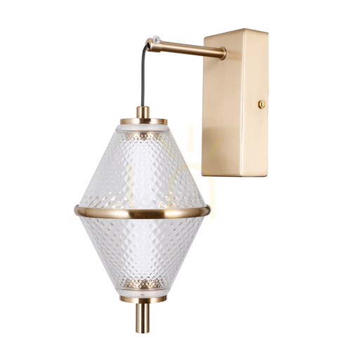 Verifica Lampă de perete Italux Fuente LED aurie 5W 3000K WL-34395-1-HBR
