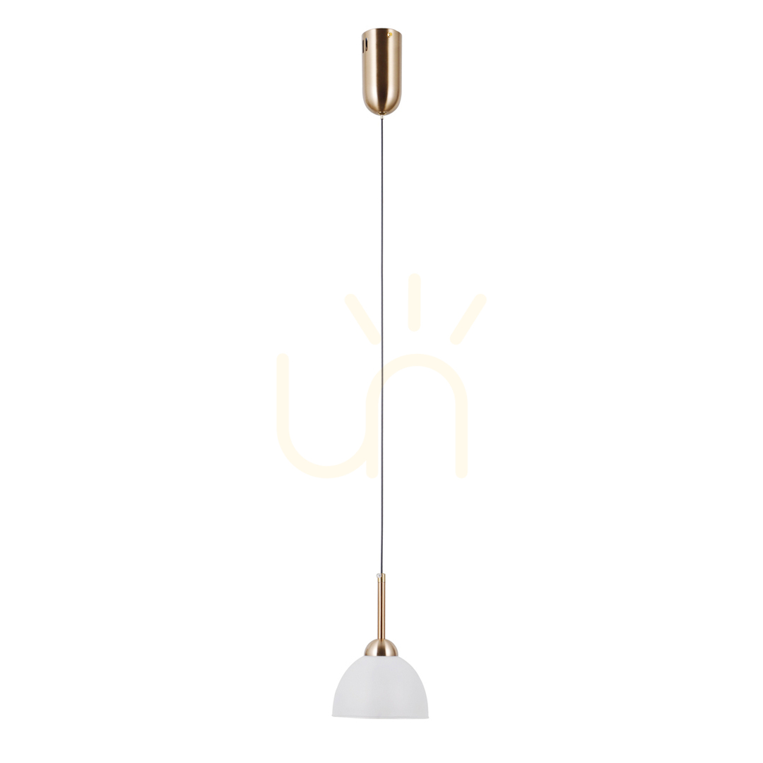 Verifica Pendant Italux Classic Montiela LED sticlă satinată aurie 13,5 cm PND-34374-1-HBR Pendant Italux Classic Montiela LED sticlă satinată aurie 13,5 cm PND-34374-1-HBR