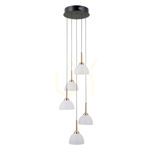 Verifica Lampă suspendată Italux Montiela LED 5x25W 3000K negru sticlă satinată PND-34374-5-BK