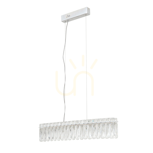 Verifica Pendant Italux Nosta LED crom cristal 16W 3000K 60 cm PND-34364-1-CH-CL