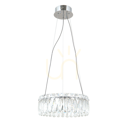 Verifica Pendul Italux Nosta LED Crom Cristal 24W 39 cm PND-34364-2-CH-CL