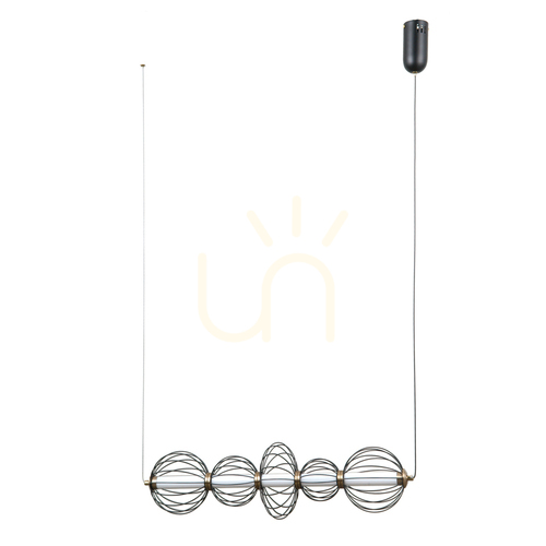 Verifica Pendul Italux Rabel LED 5x18W negru mat, 3000K, PND-344221-5-BK