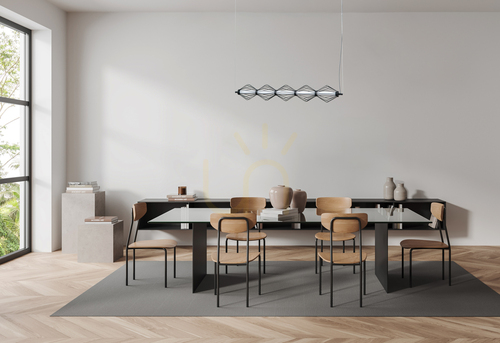 Verifica Lustră suspendată LED Italux Sevil, 5 puncte luminoase, negru mat, 25 W, PND-34403-5-BK