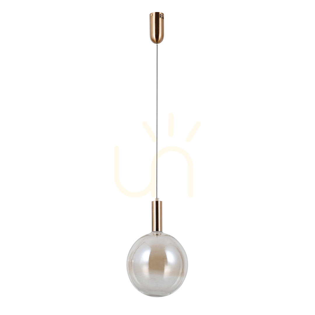 Verifica Pendul Italux Strela LED auriu chihlimbar sticlă 25 cm PND-34378-1L-HBR Pendul Italux Strela LED auriu chihlimbar sticlă 25 cm PND-34378-1L-HBR