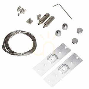 Set cabluri suspendare șină magnetică Max Light MAX alb 150 cm oțel MA0024 small 0