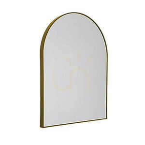 Oglindă iluminată semicerc Max Light Mirror W0386 90x70 cm aurie dimabilă small 0