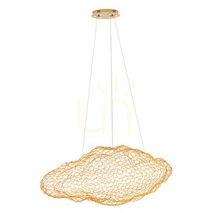 Lampă suspendată Max Light Stardust P0432D aurie 7x14W LED 95 cm small 3