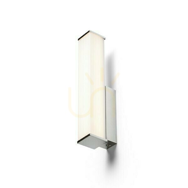 Vedere Lampă de perete Allan lampă de perete crom 230 V Led 7 W Ip44 3000 K Lampă de perete Allan lampă de perete crom 230 V Led 7 W Ip44 3000 K