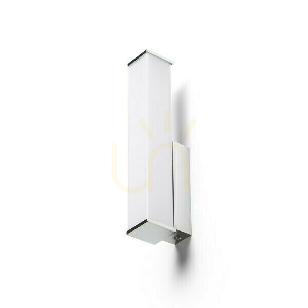 Verifica Lampă de perete Allan lampă de perete crom 230 V Led 7 W Ip44 3000 K Lampă de perete Allan lampă de perete crom 230 V Led 7 W Ip44 3000 K