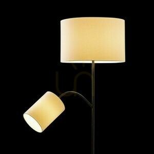 Bază de lampadar Rendl PAMPA R14498 neagră, braț pentru citit, 2×E27 small 4