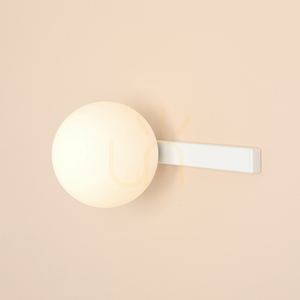 Lampă de perete Aldex Garda White 1099C, alb, metal și sticlă small 2