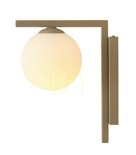 Verifica Lampă de perete Aldex Zac bej metal și sticlă 14 cm SKU 1038C17_2