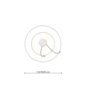 RIO 2 55/78 verde măslin LED 4000K candelabru small 8
