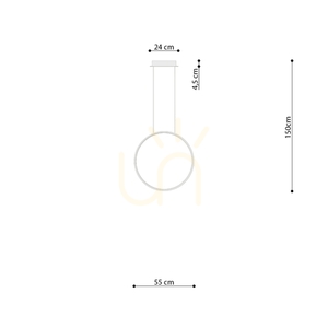 RIO 55 verde măslin LED 3000K lampă suspendată small 8