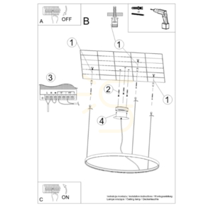 RIO 55 roșu ocru LED 3000K candelabru small 9